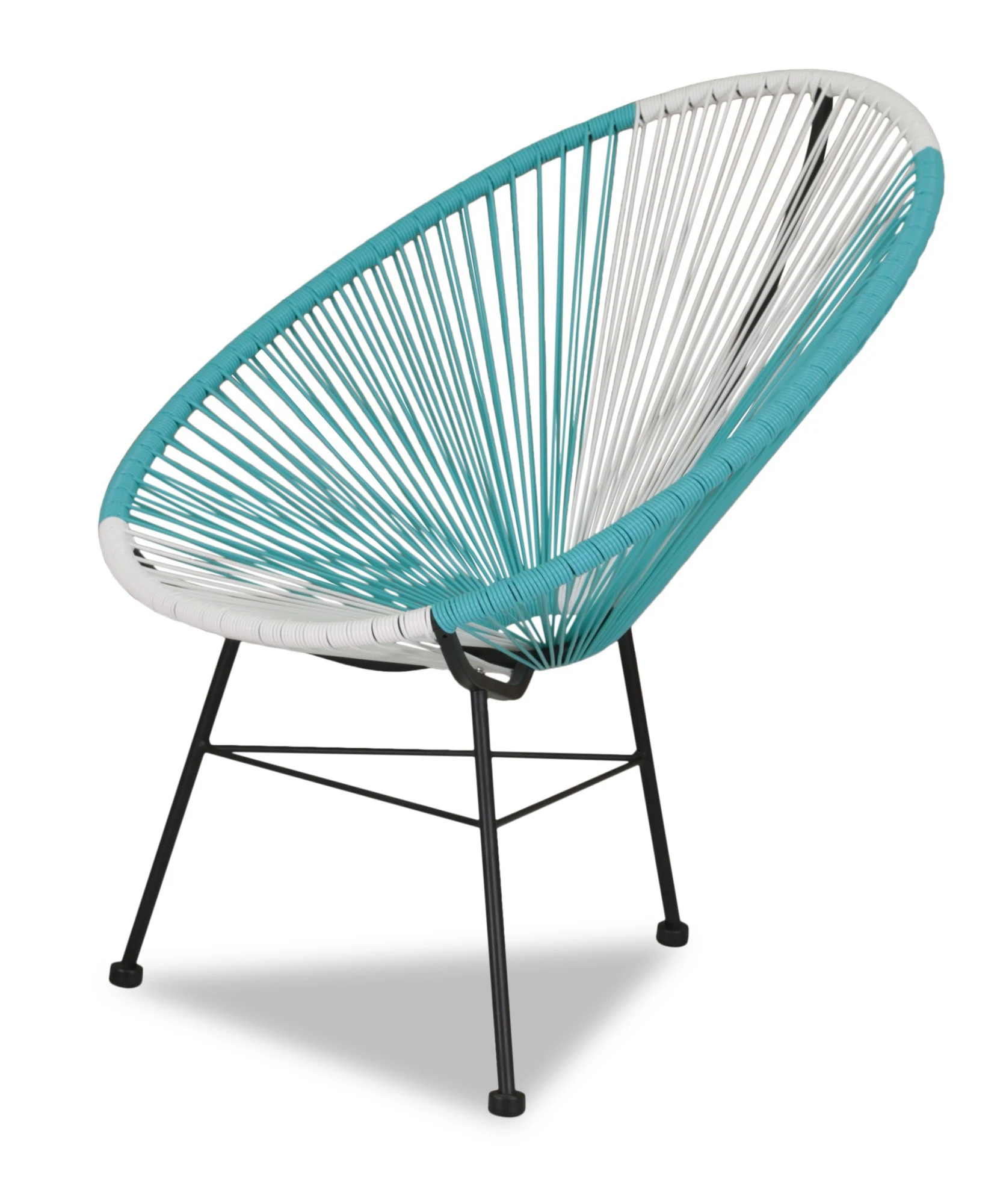 Wholesale rattan weaving furniture Acapulco egg shape outdoor patio chair