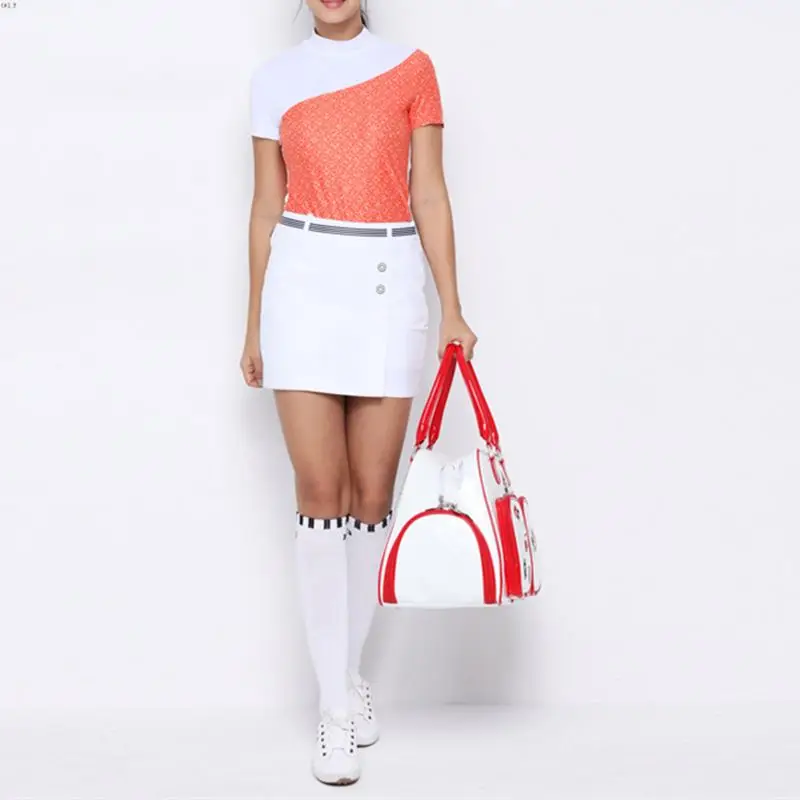 Оптовая продажа, разные цвета, ребристые трикотажные воротники, Обрезанные эластичные манжеты, Хлопковые женские костюмы для тенниса, гольфа, спорта