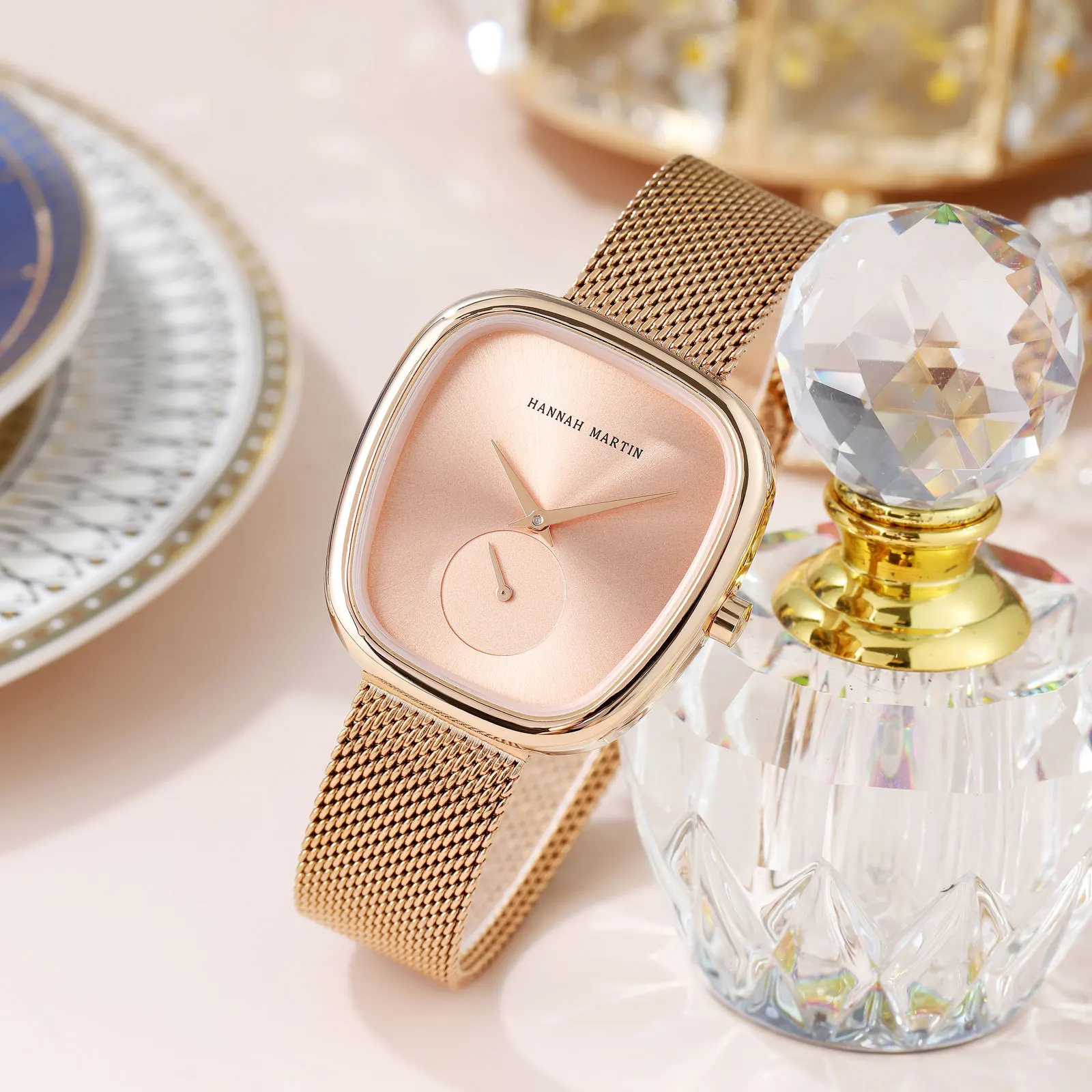 Hannah Martin 1251 Chronograph 3ATM life waterproof quartz watches ladies women elegant and intellectual style