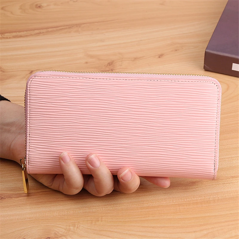 PU leather long wallet women 2024 fashionable handbag Portable Clutch Bag New Lady purse hone Card Holder Bag Wallet