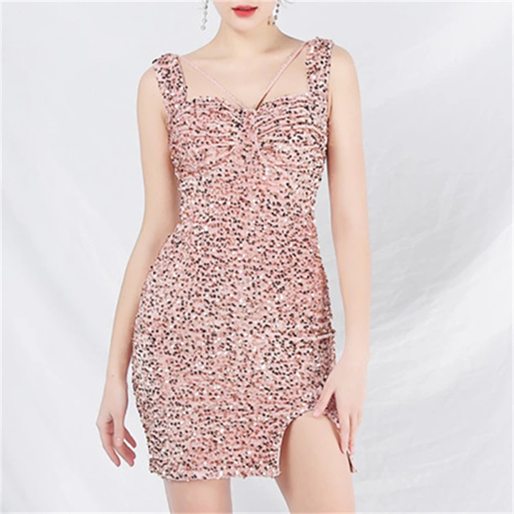 Women Elegant Beaded Mini royal blue short dresses Evening Dress