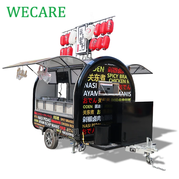 WECARE Коммерческая тележка для Торнадо картофеля закусок передвижная полноценная Кухонная Тележка уличный трейлер