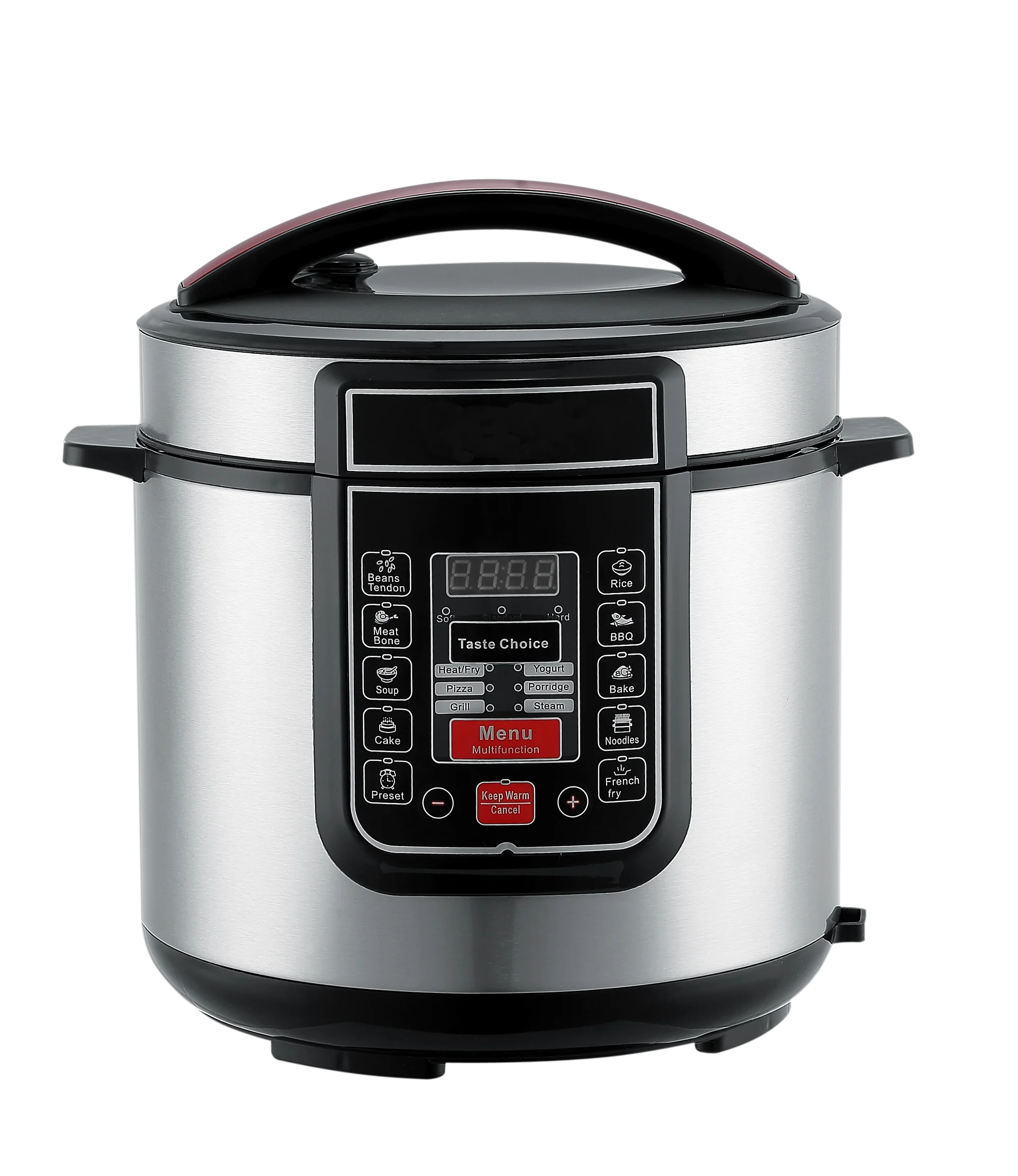 6 л 2020 новый стиль кнопочное управление Instapot антипригарное покрытие Внутренняя кастрюля программируемое время Предустановленная электрическая скороварка