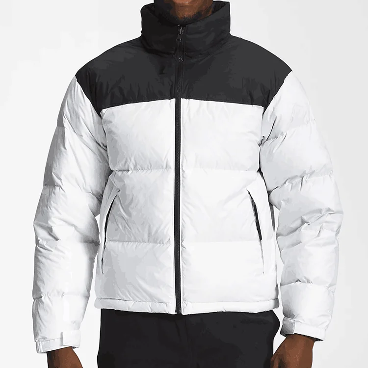 wholesale custom patchwork design high quality man outdoor bubble coat winter jackets for men