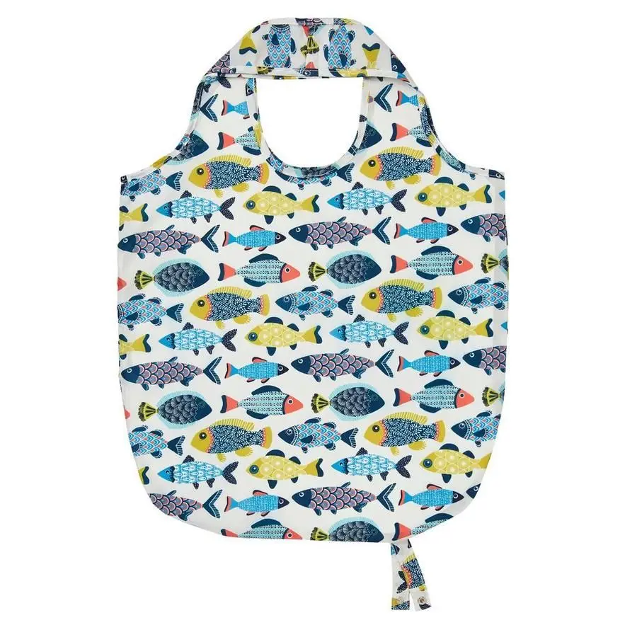Foldable Reusable gift tote bag foldable, polyester grocery shopping Folding Recycling bags Washable Polyester bags/