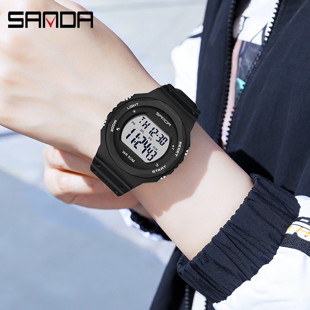 Multifunctional Luminous Waterproof Unisex LED Display Digital Watch Fashion Casual Outdoor Sports Watches for Women and Men