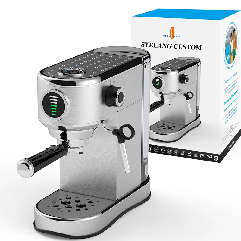 Best Commercial 15 Bar 1450W Milk Espresso Coffee Machine Automatic Cafetera Expresso Cappuccino Maker