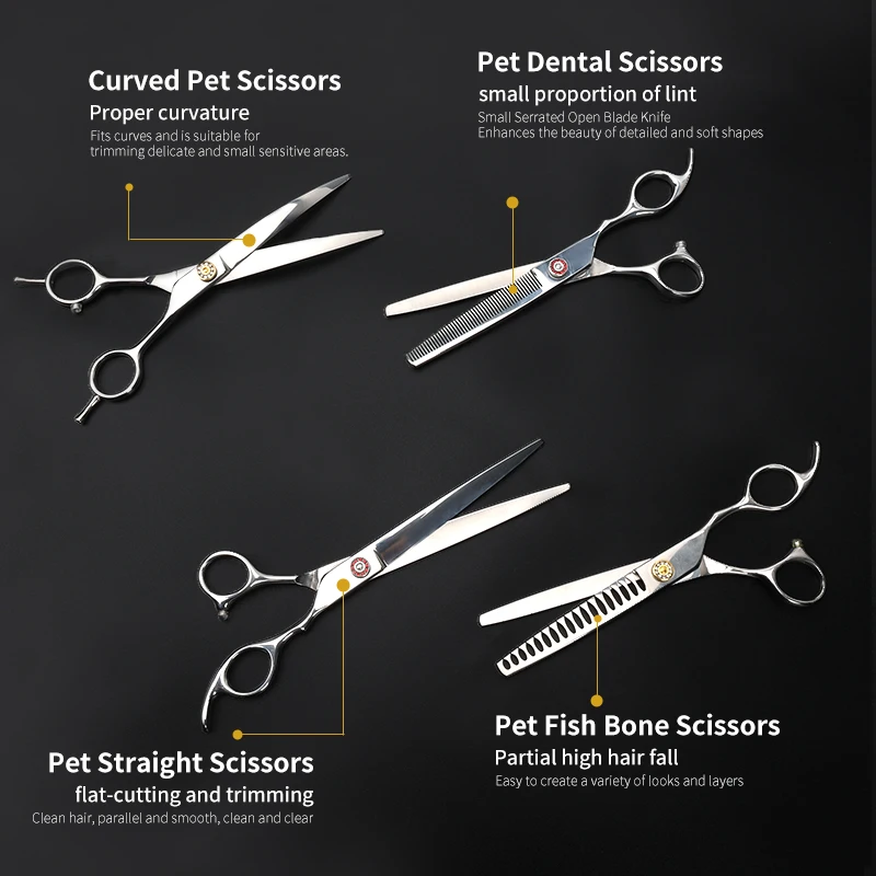 Salon thinning hair cutting professional beauty dog grooming trimming professional pet hairdressing barber hair Scissors