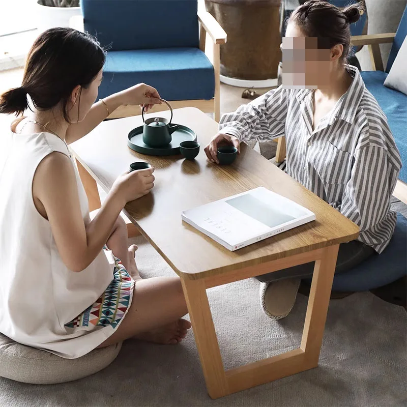 Japanese Modern Minimalist Style traditional bedroom Tatami small wood coffee table