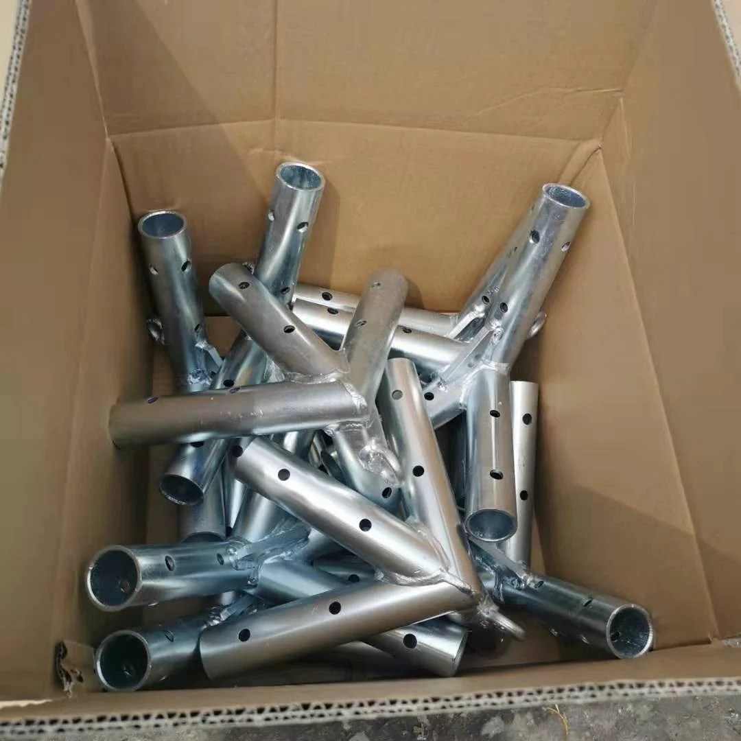 Galvanized Steel frame tent tube 3 way canopy pipe connector tent corner