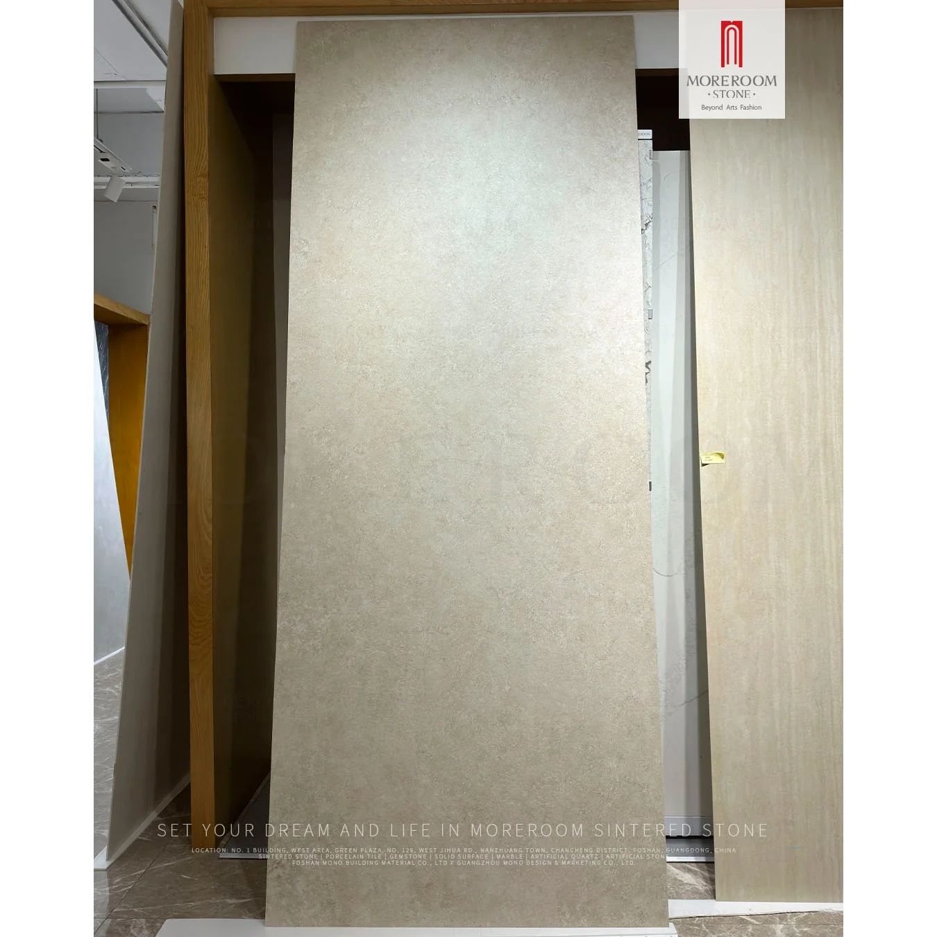 Large Porcelain Sheets Slab Polished Floor Tiles Sintered Stone For Hotel Renovation