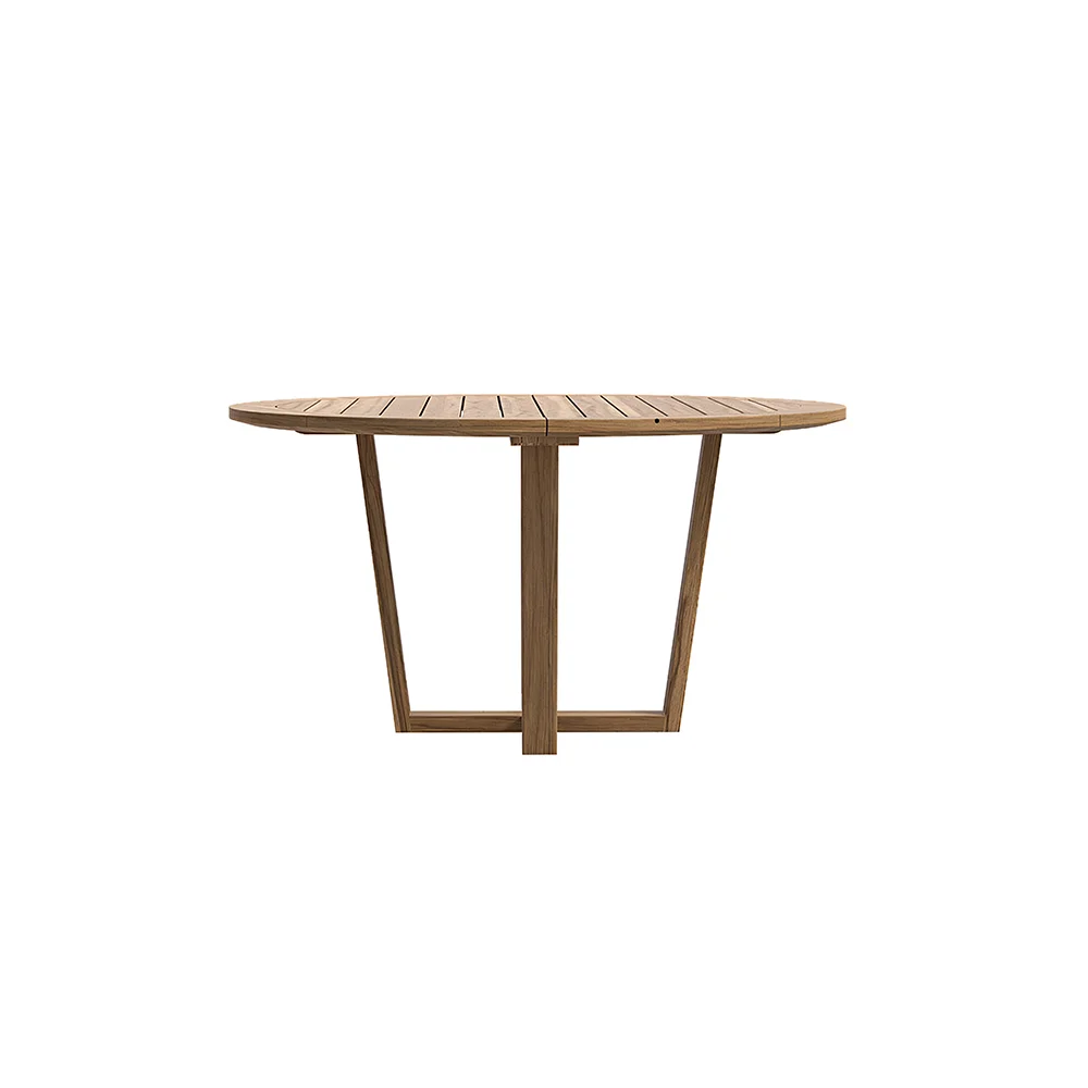 Luxury Outdoor Teak Table and Chair Set Modern 8-Piece Dining for Hotels Elegant Wooden Furniture