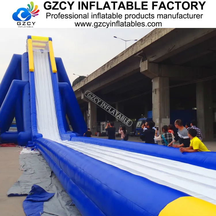 Customized 20meters height double climber giant inflatable water slide