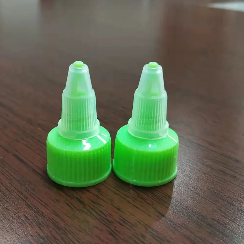 18/410 20/410 24/410 Black  Plastic Long Nozzle Dropper Cap Twist Open Dispensing Bottle Cap