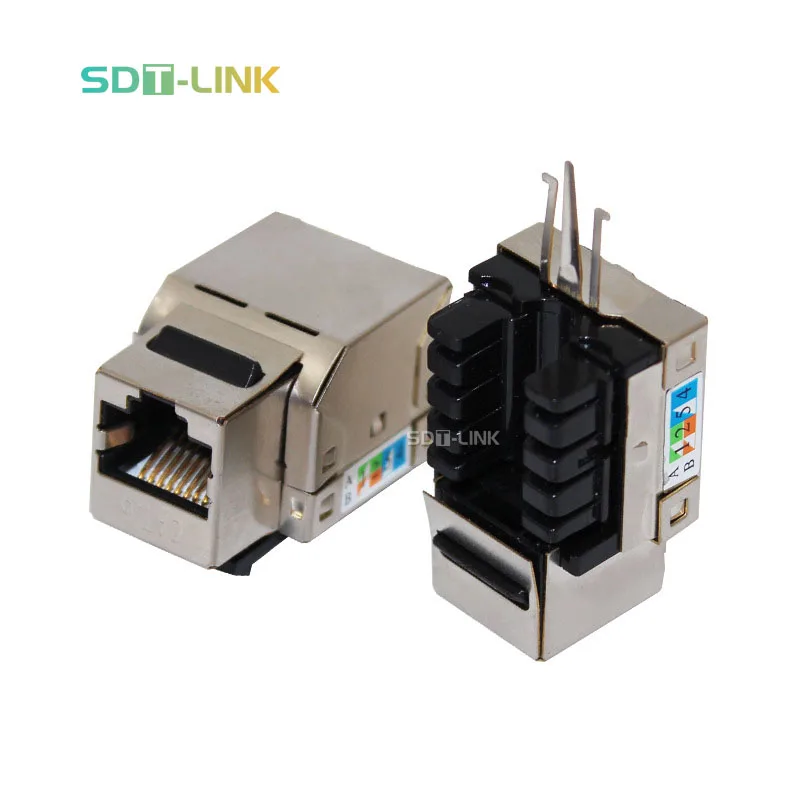 Cat 6 Cat6 S/FTP STP FTP экранированный сетевой отверстие Keystone Jack 90 градусов бежевый RJ45 Модуль гнездовой разъем Лучшая