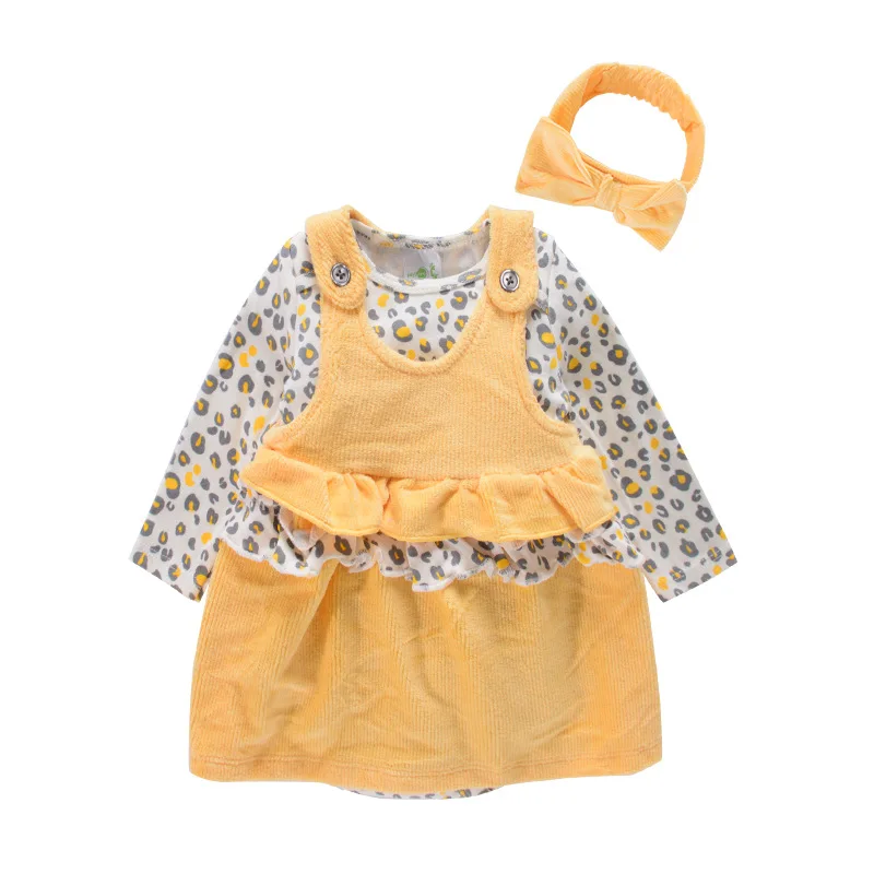 Baby Girl Suspender Dress Autumn Spring Child Cotton Strap Skirt Outfit