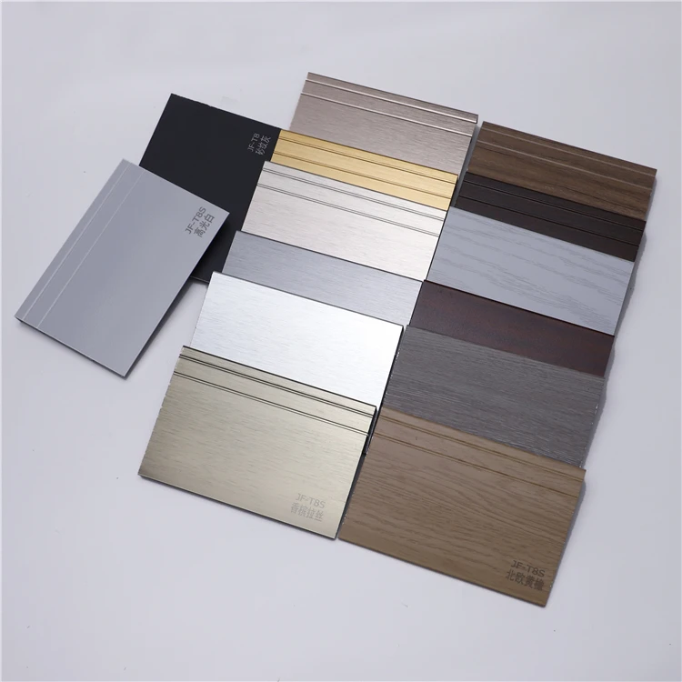 
Free Sample OEM Logo Customized aluminium flooring accessories for skirting line 