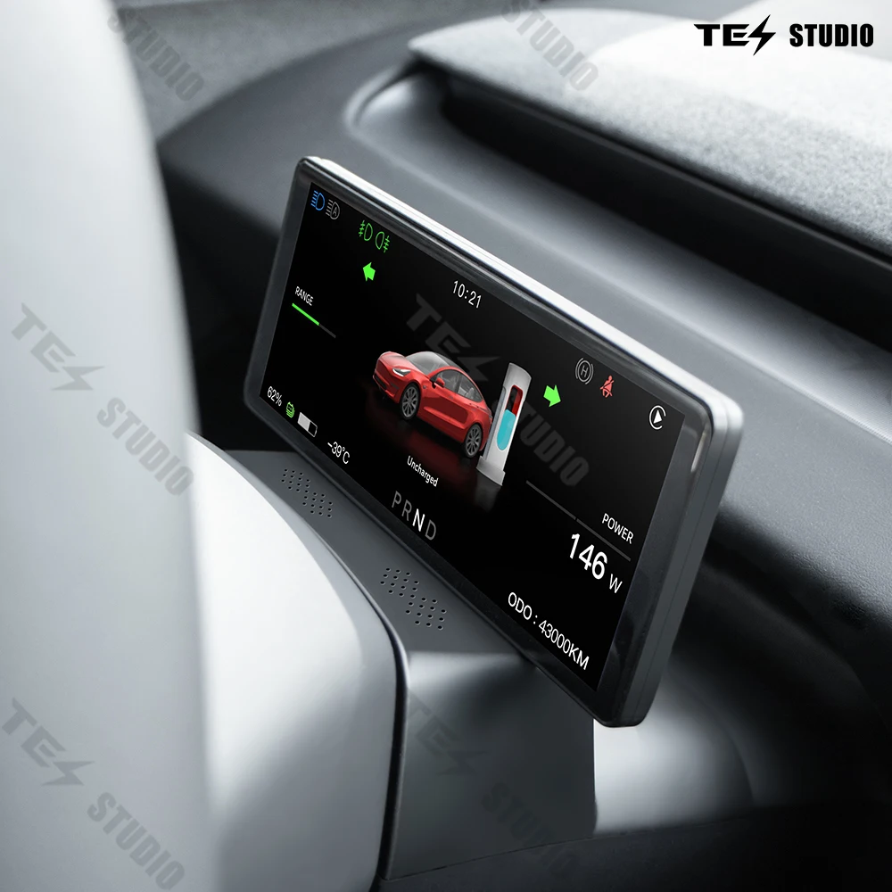 6.86 inch support OTA  Wireless Carplay Touch Instrument Cluster front HUD Display for Tesla Model 3 Highland With Front Camera