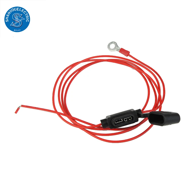 Custom OEM in Line Car Fuse Holder ATM Blade Mini Fuse Cable Assembly Auto Wire Harness Automobile as Custom Request Hard Carton