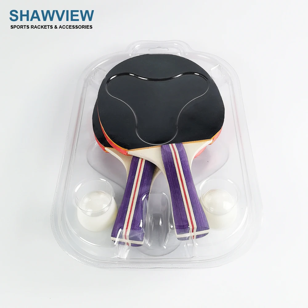 Shawview indoor game table tennis racket set Pingpong set with net custom table tennis racket