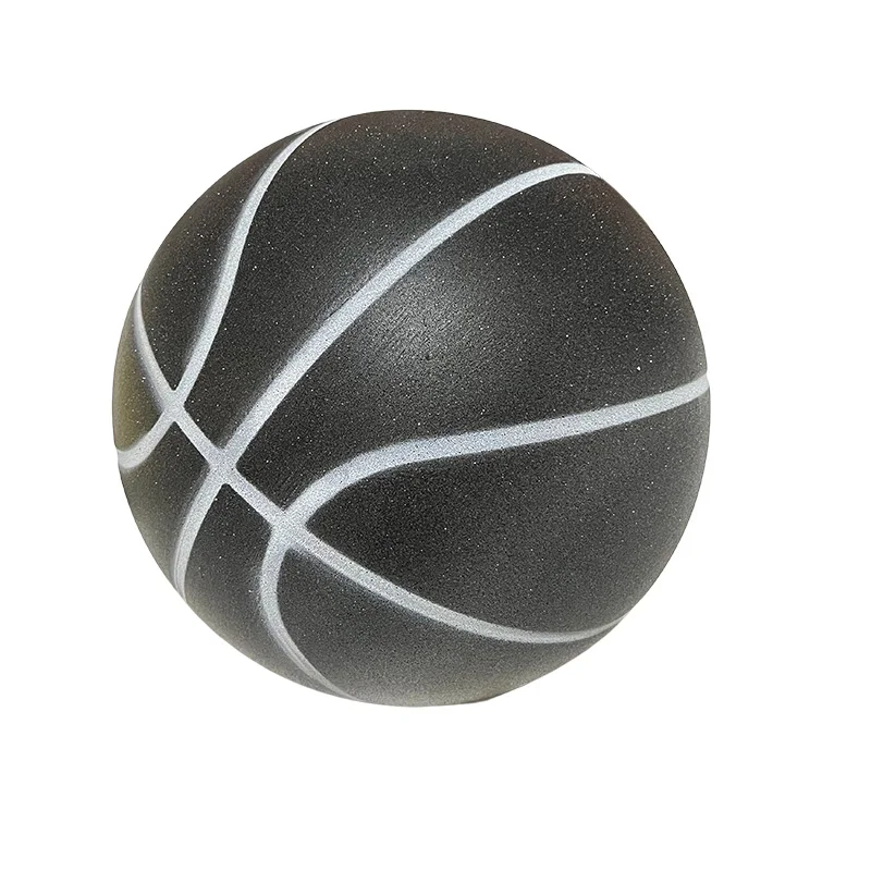 Factory supply Indoor foam silent quiet basketball black toy ball