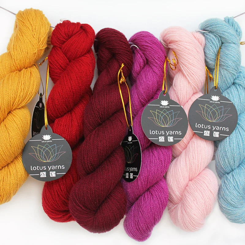 
Lotus Yarns High Quality Lace Weight Pure Cashmere Yarn 