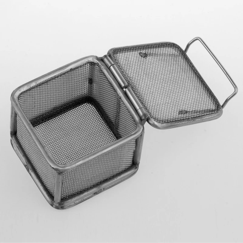 High temperature setrilization 304 stainless steel wire mesh sterilization baskets with lid size can be customized
