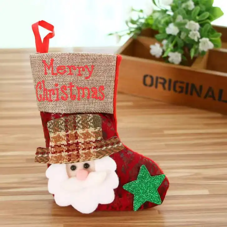 Silverbox Wholesale Creative Christmas Socks Decor Popular Festive Home Ornaments for Holiday Parties Popular Souvenirs Gifts