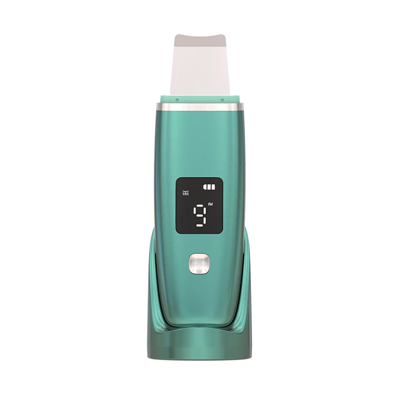 Portable ultrasonic ionic skin whitening LED skin peeling device scrubber sonic face scrubber