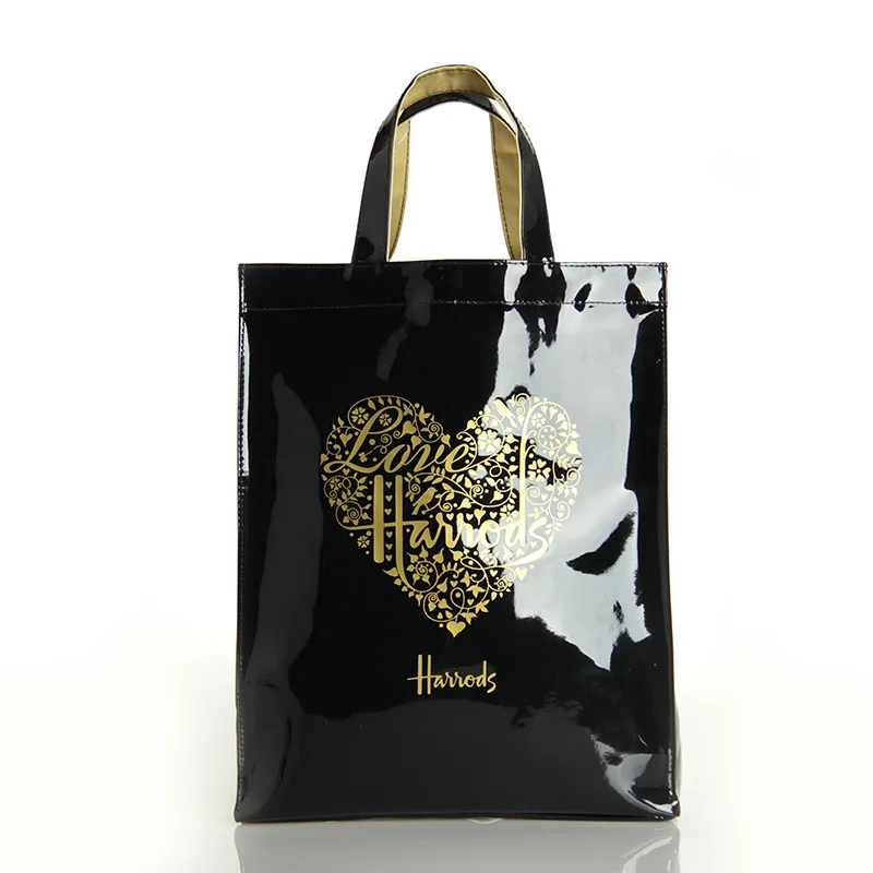 Custom Large Capacity Woman PU PVC Leather Tote Bag with logo Shopping Bag Manufacturing