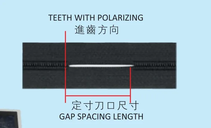 KKK Fully automatic nylon zipper non teeth cutting gapping machine  zipper machine