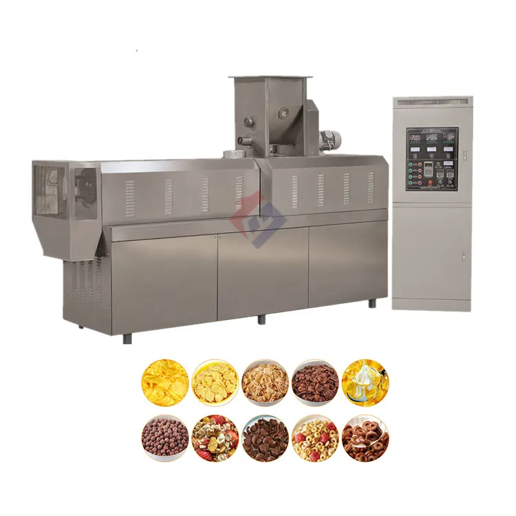 Mini frosted corn flakes extruder making manufacturing machine processing line price