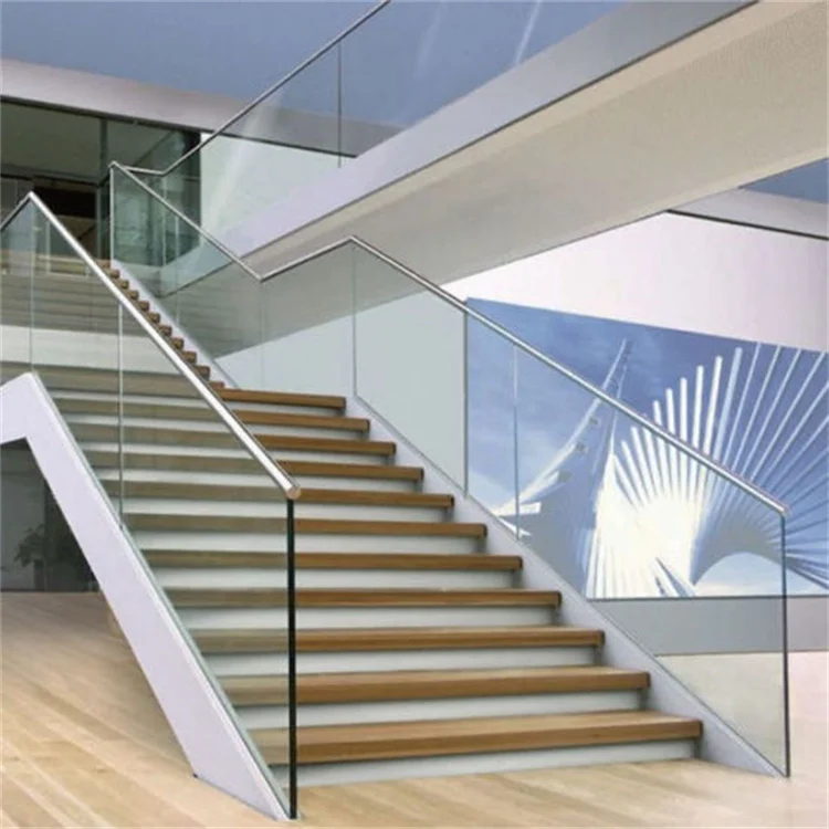 factory aluminum balcony glass railing base frameless glass balustrade handrail patio staircase aluminum u channel glass railing