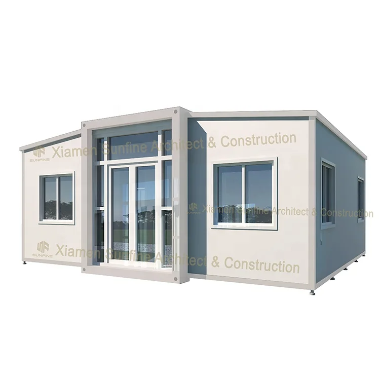 Современные три спальни, жилые расширяемые контейнерные дома, сборные роскошные дома с сэндвич-панелью 75 мм