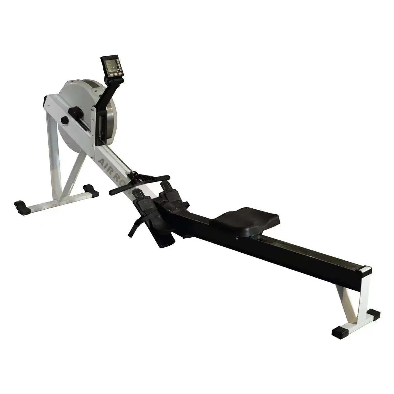 Portable fitness equipment wooden back trainer magnetic water row machine