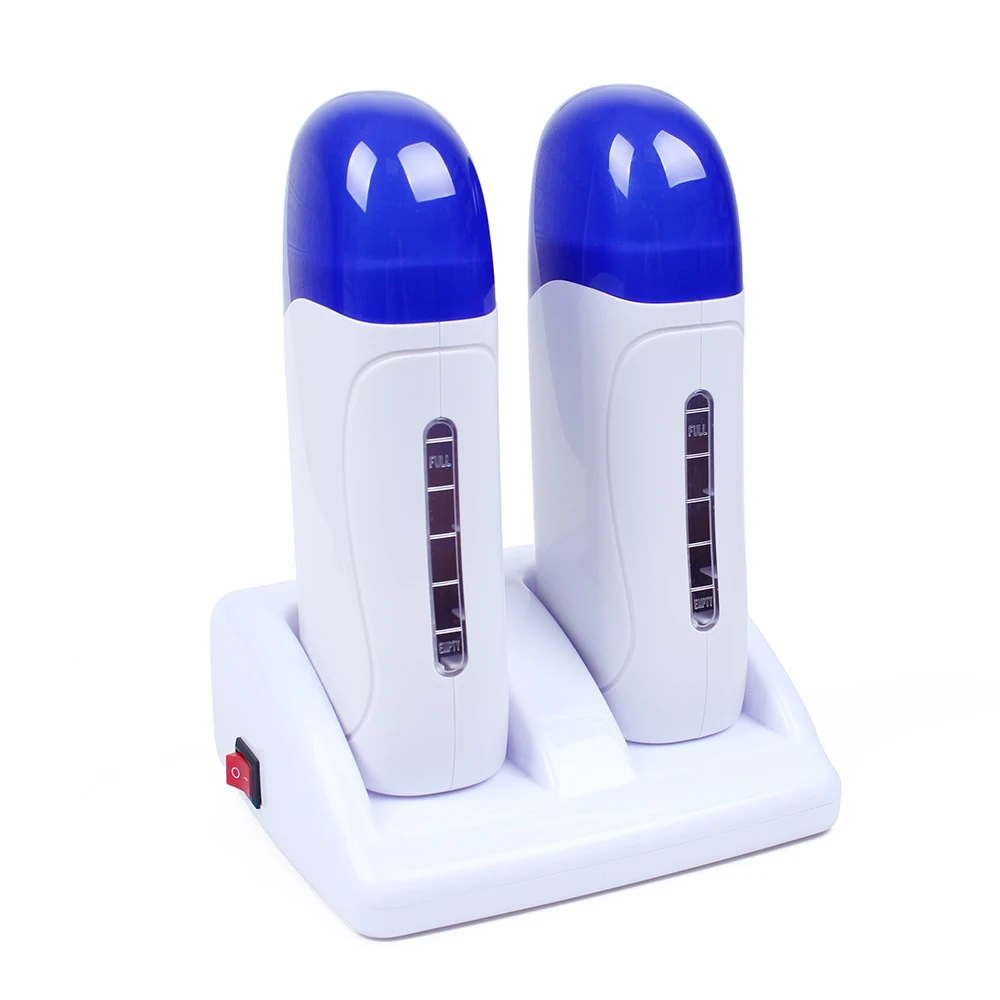 Professional Beauty Salon Depilatory Use Hair Removal Two Seat double  wax heater Roll-On Wax roller wax Machine