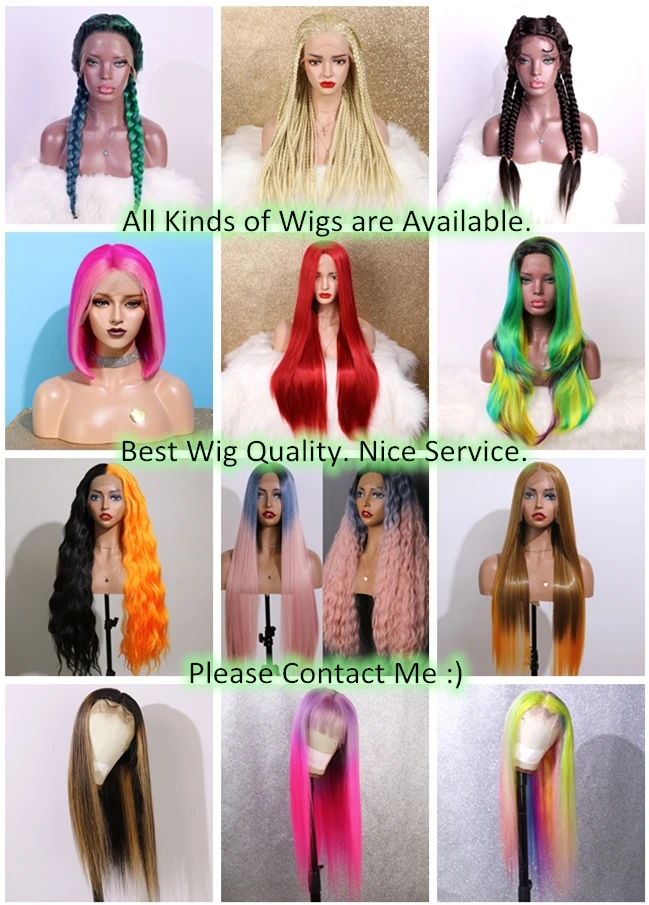 Blonde Ombre Black Double Braided Wigs Middle Part Synthetic Lace Wig Heat Resistant Colorful Lace Wig For Women Amazon Hot Sale