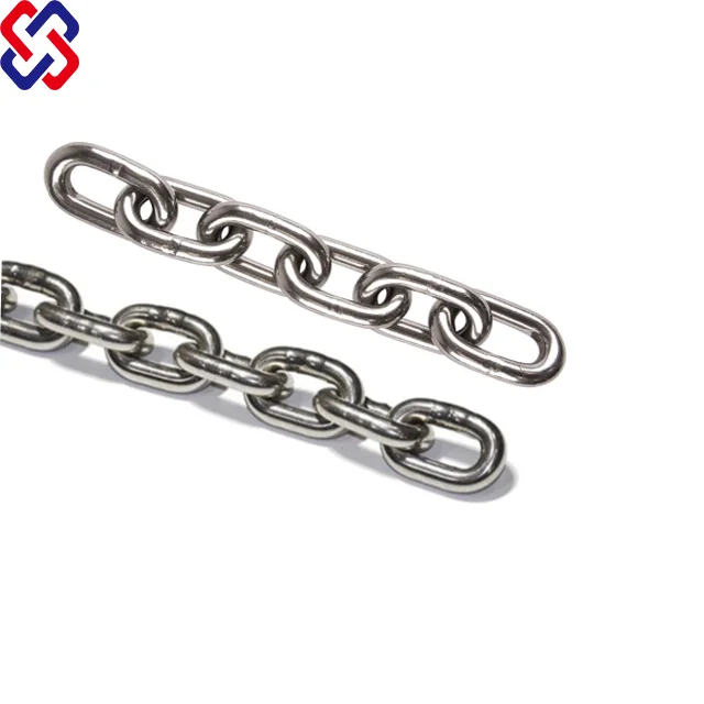 Connecting Stainless Steel Chain High Tensile Fecing Connecting Belt 8mm 40mm Alloy Short Link Long Stainless Steel Chain