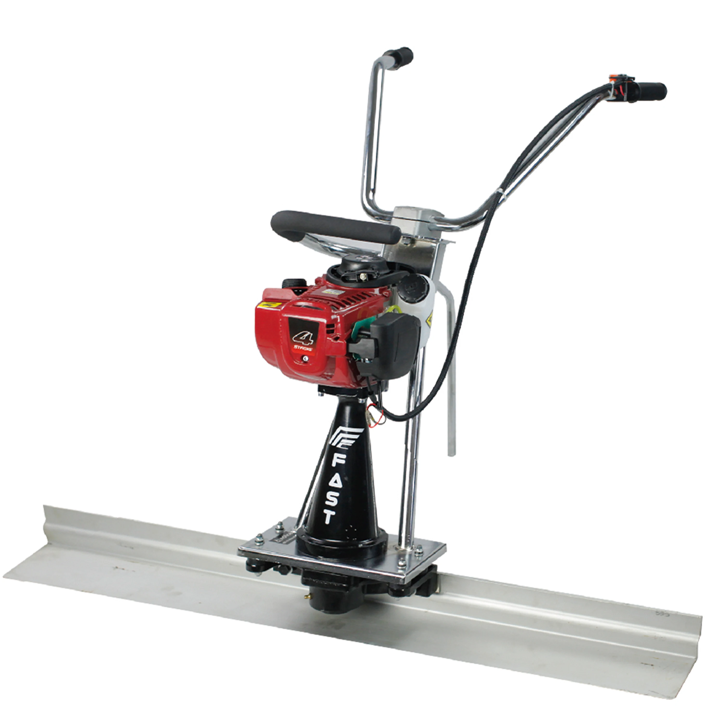 Hand push concrete vibrating ruler for road surface