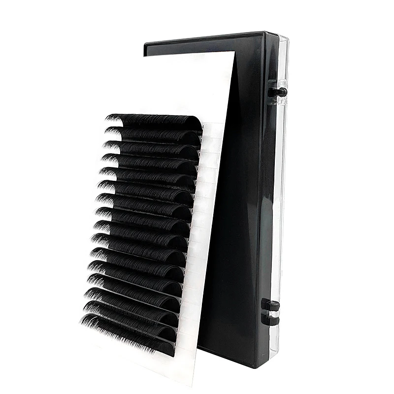 Custom Made 20-25mm 25 mm Easy Fan Lash Extension Trays Long Eyelash Extension 25mm
