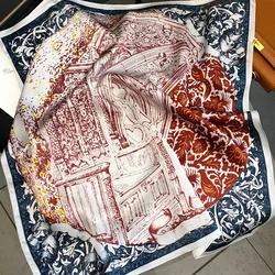 Hot Sell Silk Neck Scarf Make Scarf Bandana Silk Scarf Custom Printing