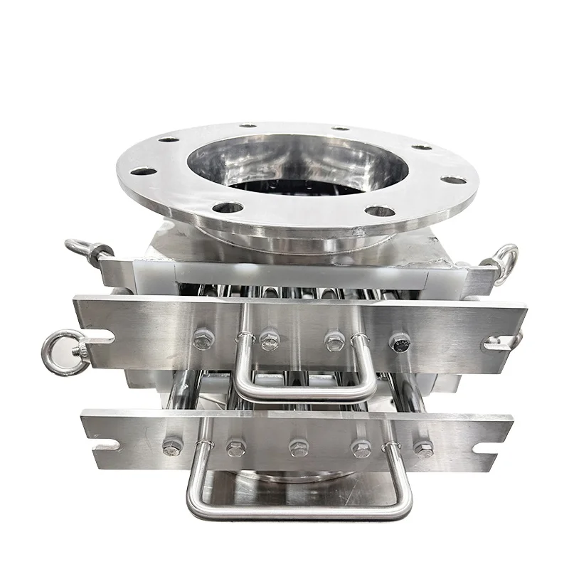 14000GS or Higher Multi-Layers Silicafrit Crusher Self Cleaning Magnetic Separator Easy Clean Ceramics Powder Magnetic Separator