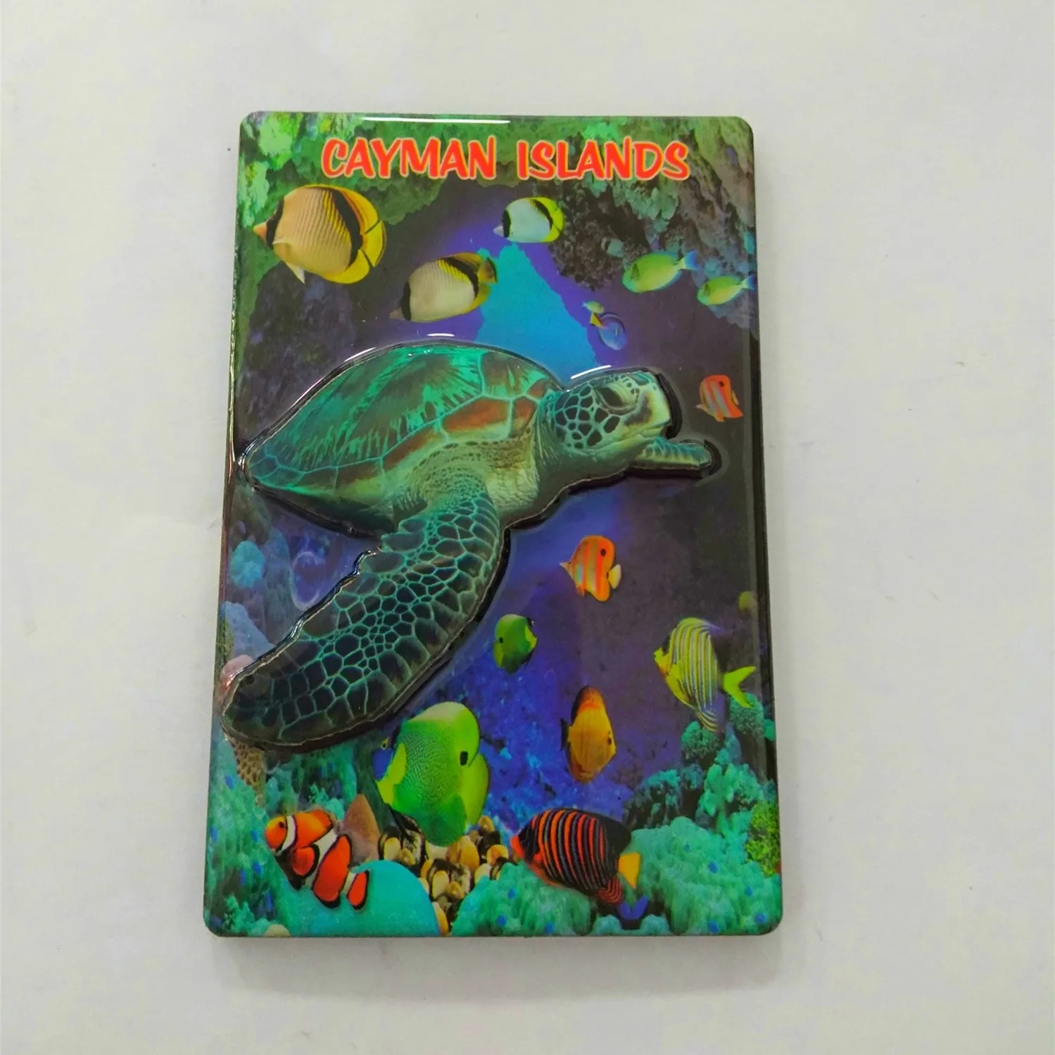 Factory custom logo tourist souvenir epoxy wood gold silver foil fridge magnet