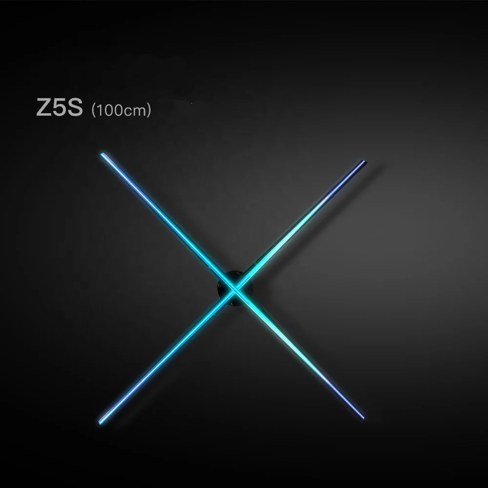 100cm HD 2048*1440 Holographic 3d Screen LED Fan Display Big Size Wall Mounted LED Fan 3 d hologram fan