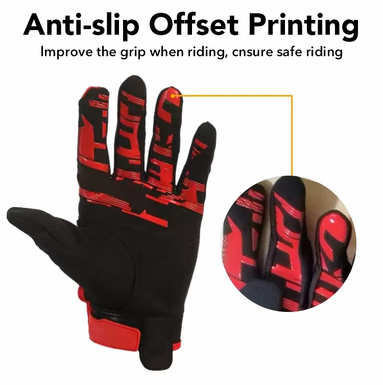 Motorbike Cycling Racing Hand Gloves Bmx Mtb Dh Motorcycle Riding Full Finger Gloves