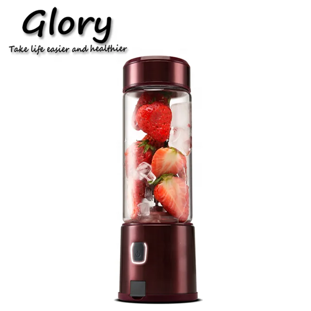 Hot sell color high speed power battery mini rechargeable blender USB food blender portable juicer blender