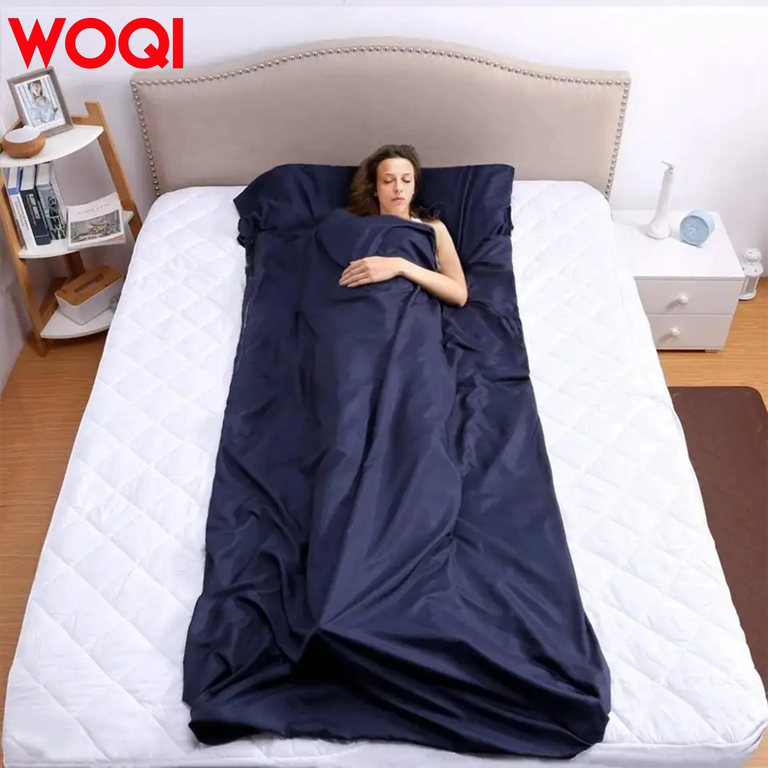 Woqi Travel Camping Sheet Lightweight Compact Envelope Sleep Bag  Liner