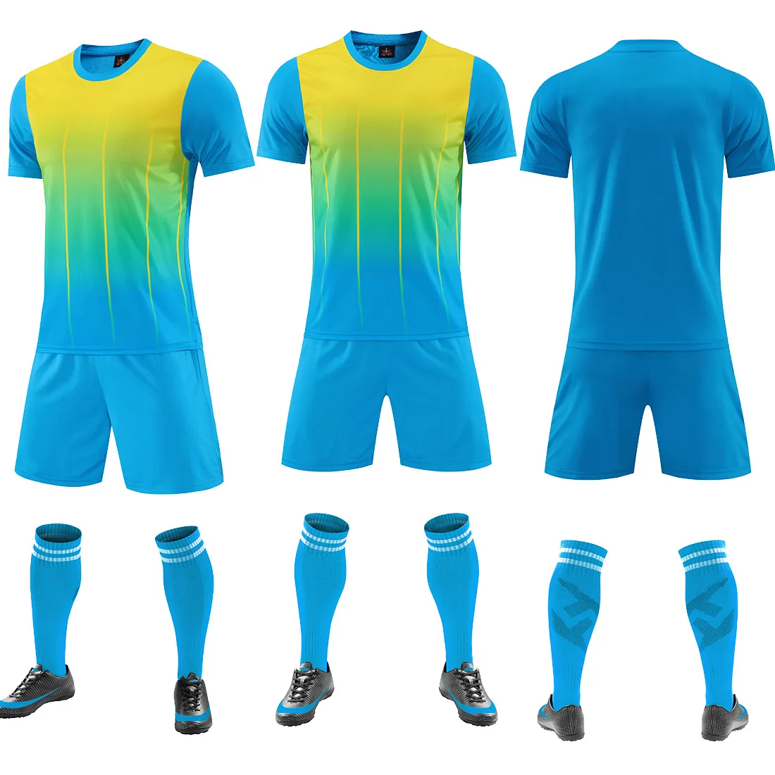 custom design youth football jersey set thailand t shirts uniform team soccer jersey men retro club soccer wear