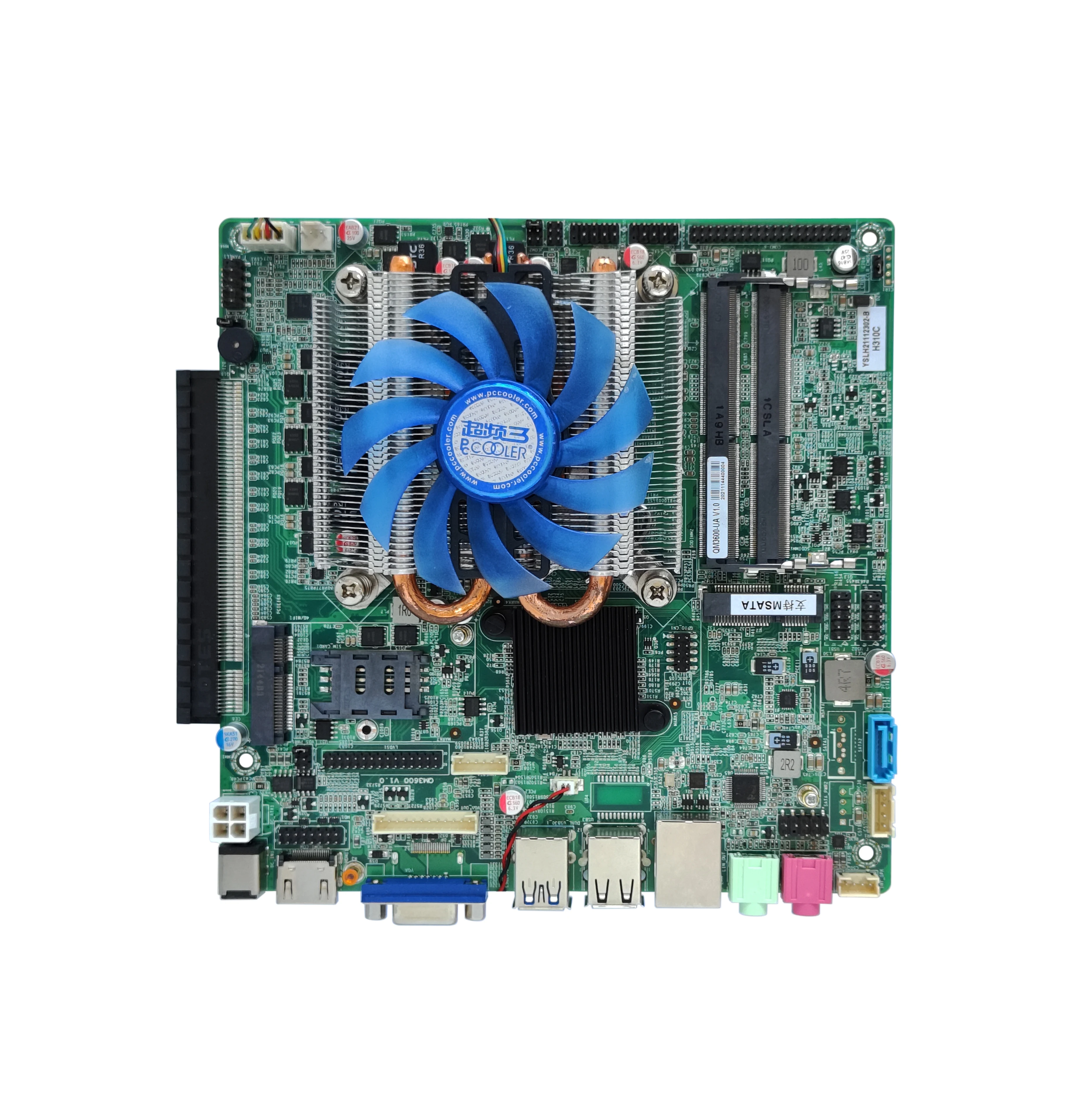 Материнская плата Elsky X86 ITX 6-го поколения Core i5-6400/6500 CPU DDR4 64G RAM H310 LGA1151 PCIE X16 HD-MI VGA /DP LVDS/EDP