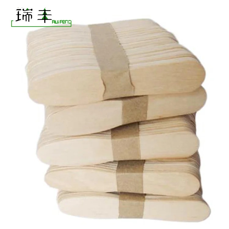 Food Grade Biodegradable bundled disposable Wooden ice cream stick spoon